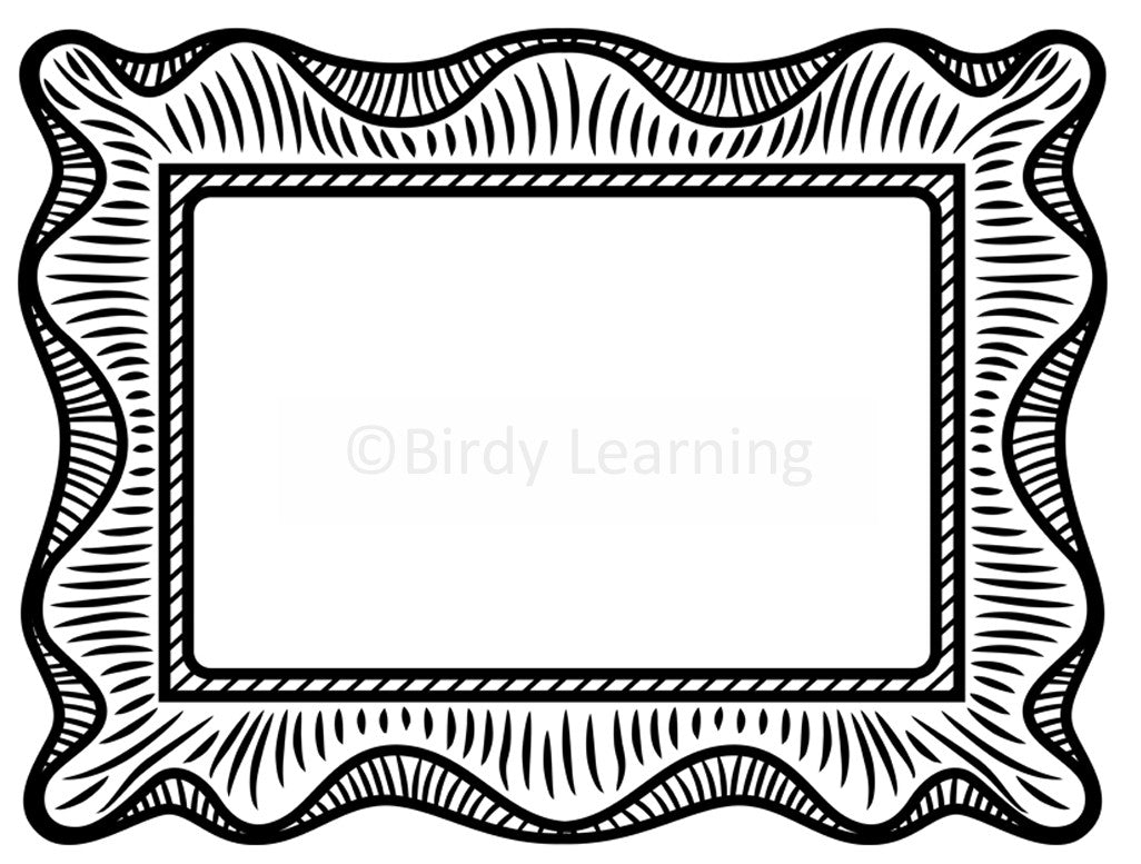 Fancy Printable Picture Frame Coloring Page