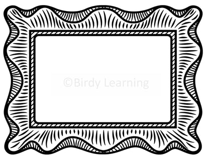 Fancy Printable Picture Frame Coloring Page
