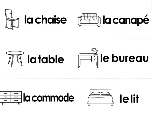 Spanish Home Vocabulary Labels