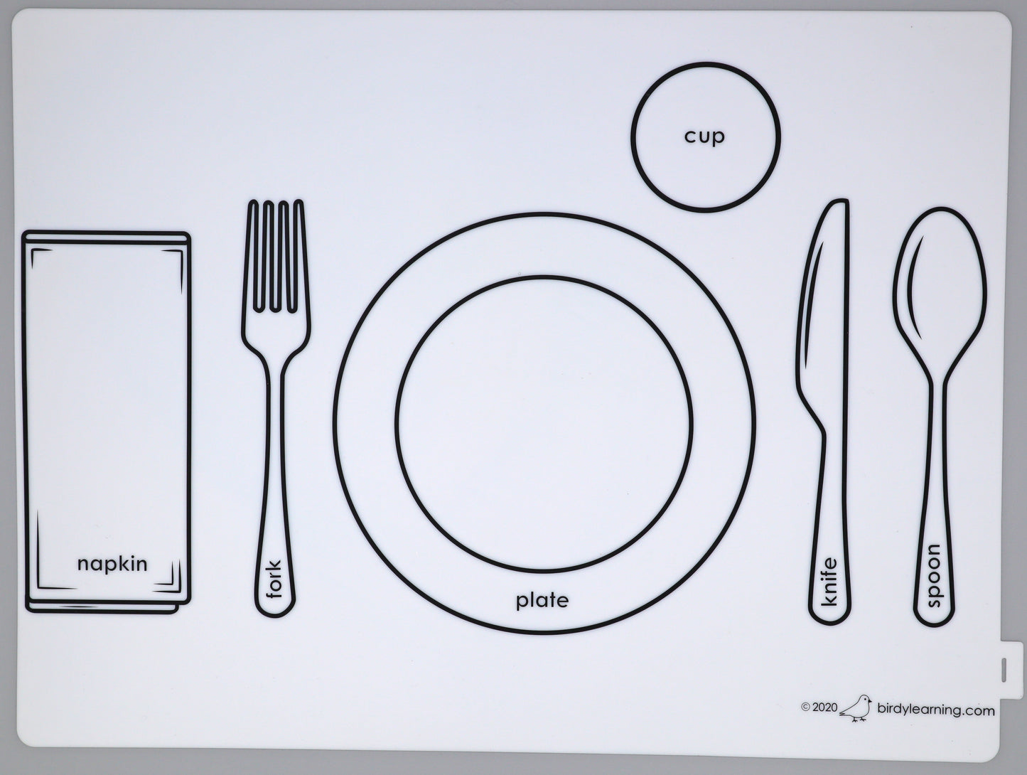 Montessori Inspired - Table Setting Placemat